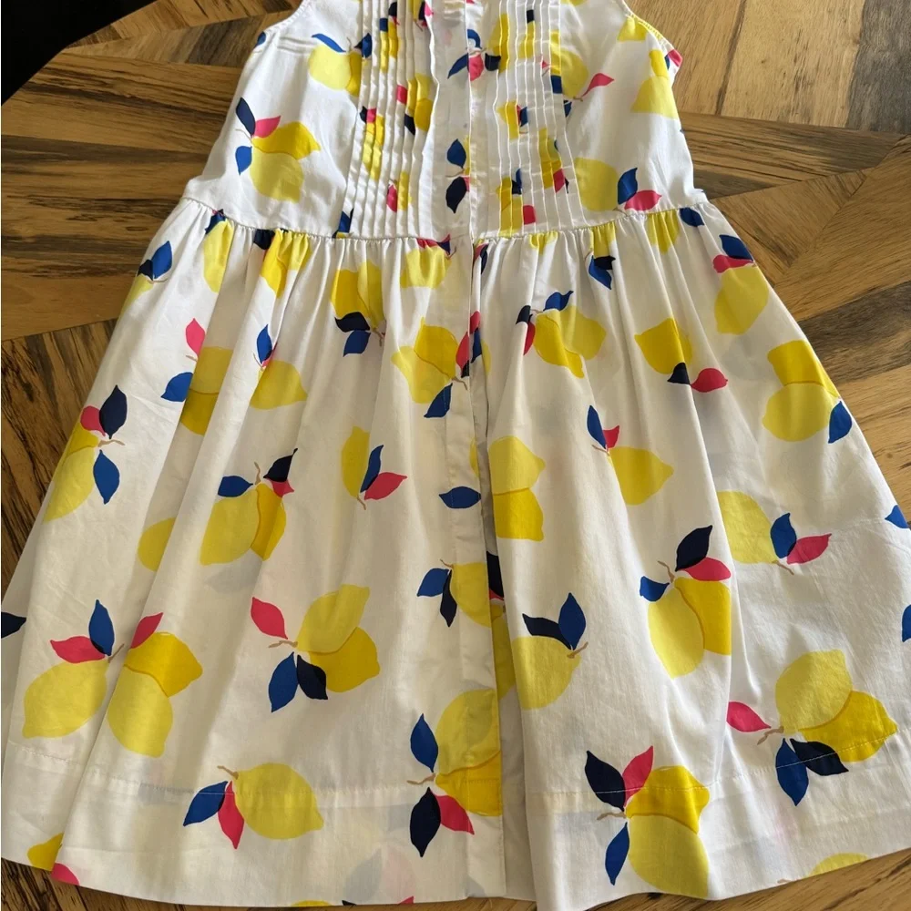 Kate spade cotton sleeveless lemon zest tuxedo shirt dress sleeveless - Picture 3 of 10